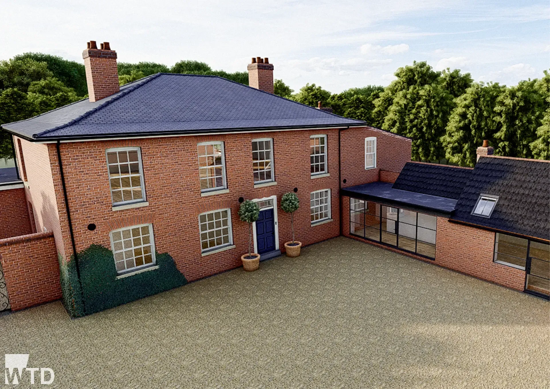 WTD Project - Birch Tree House - Front View