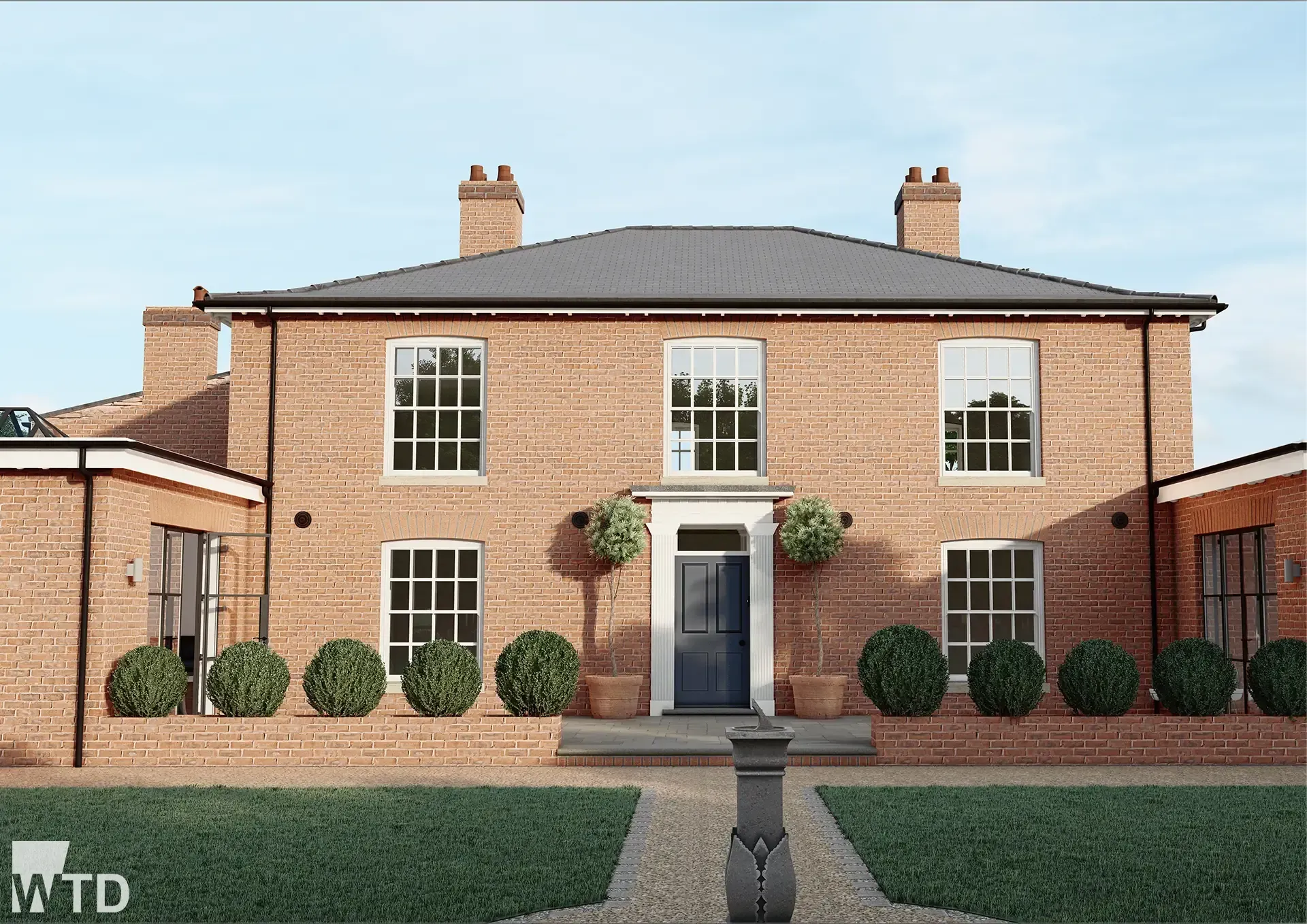 WTD Project - Birch Tree House - Rear View 1