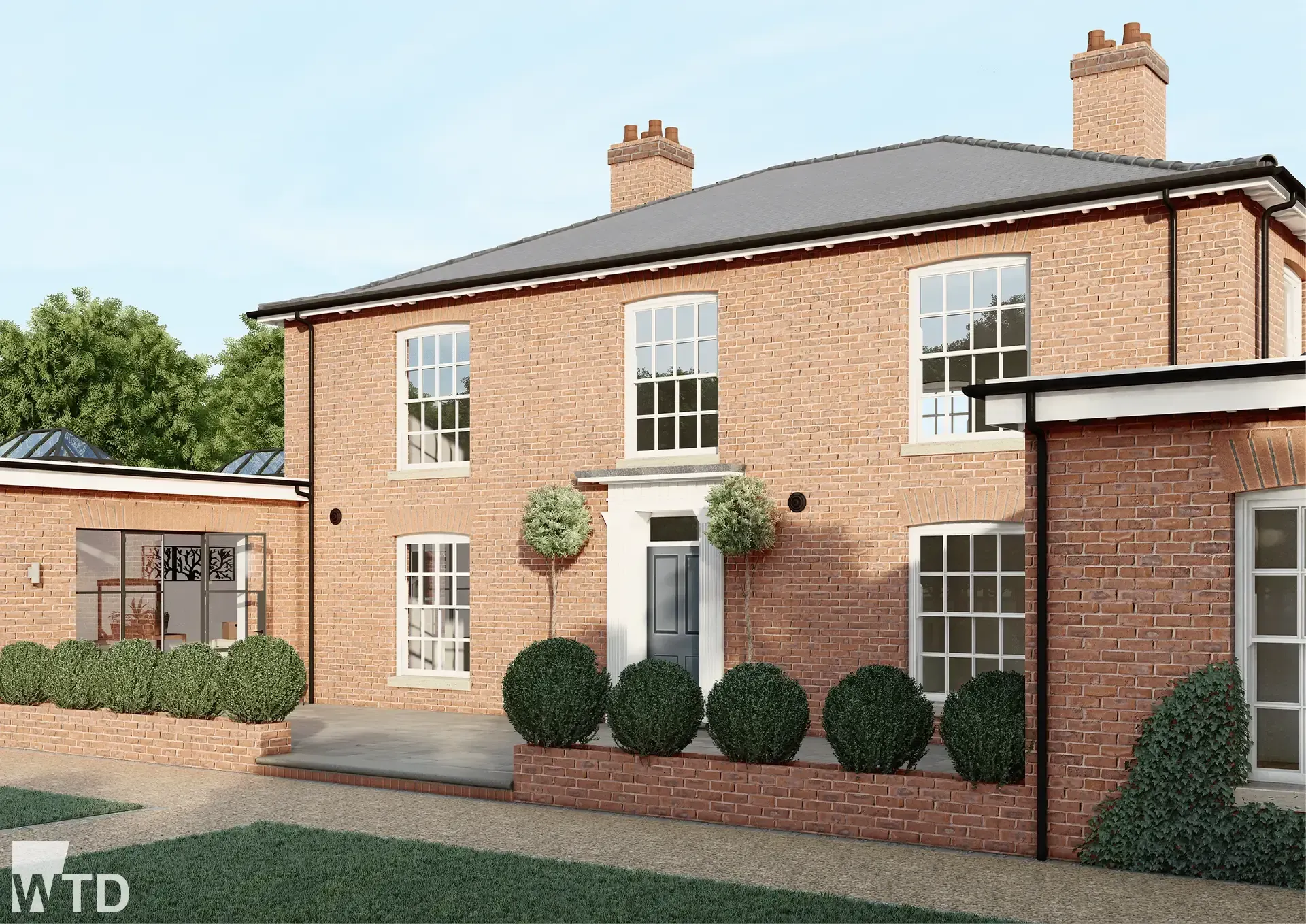 WTD Project - Birch Tree House - Rear View 3