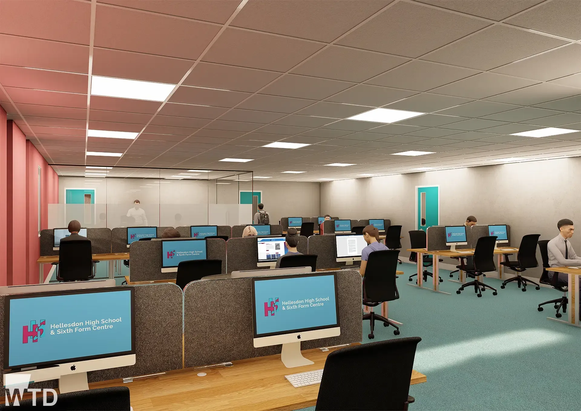 WTD Project - Hellesdon High School Sixth Form College CAD Suite with Classroom Space