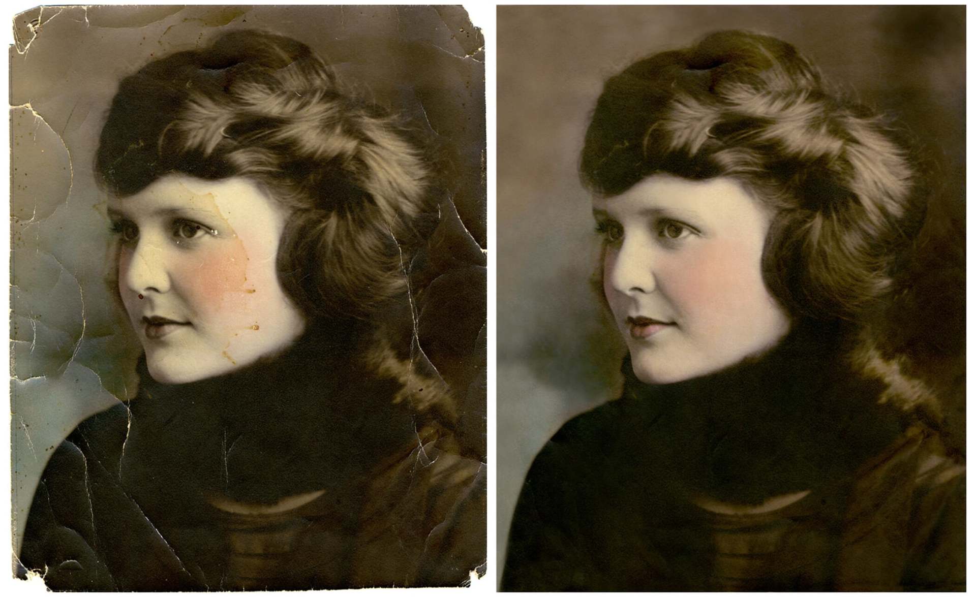 Portrait Photo Of A Woman Restored — Tampa, FL — Bob Baggett Photography Inc