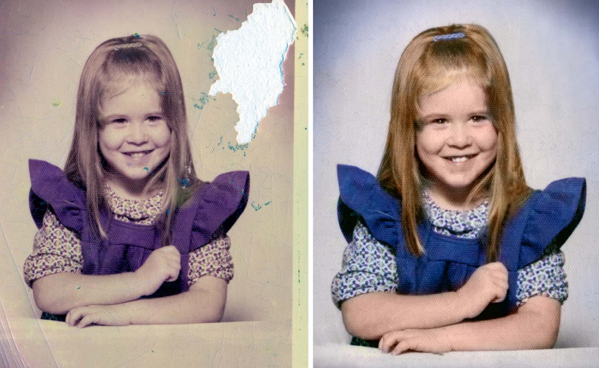 Photo Of A Little Girl Restored — Tampa, FL — Bob Baggett Photography Inc