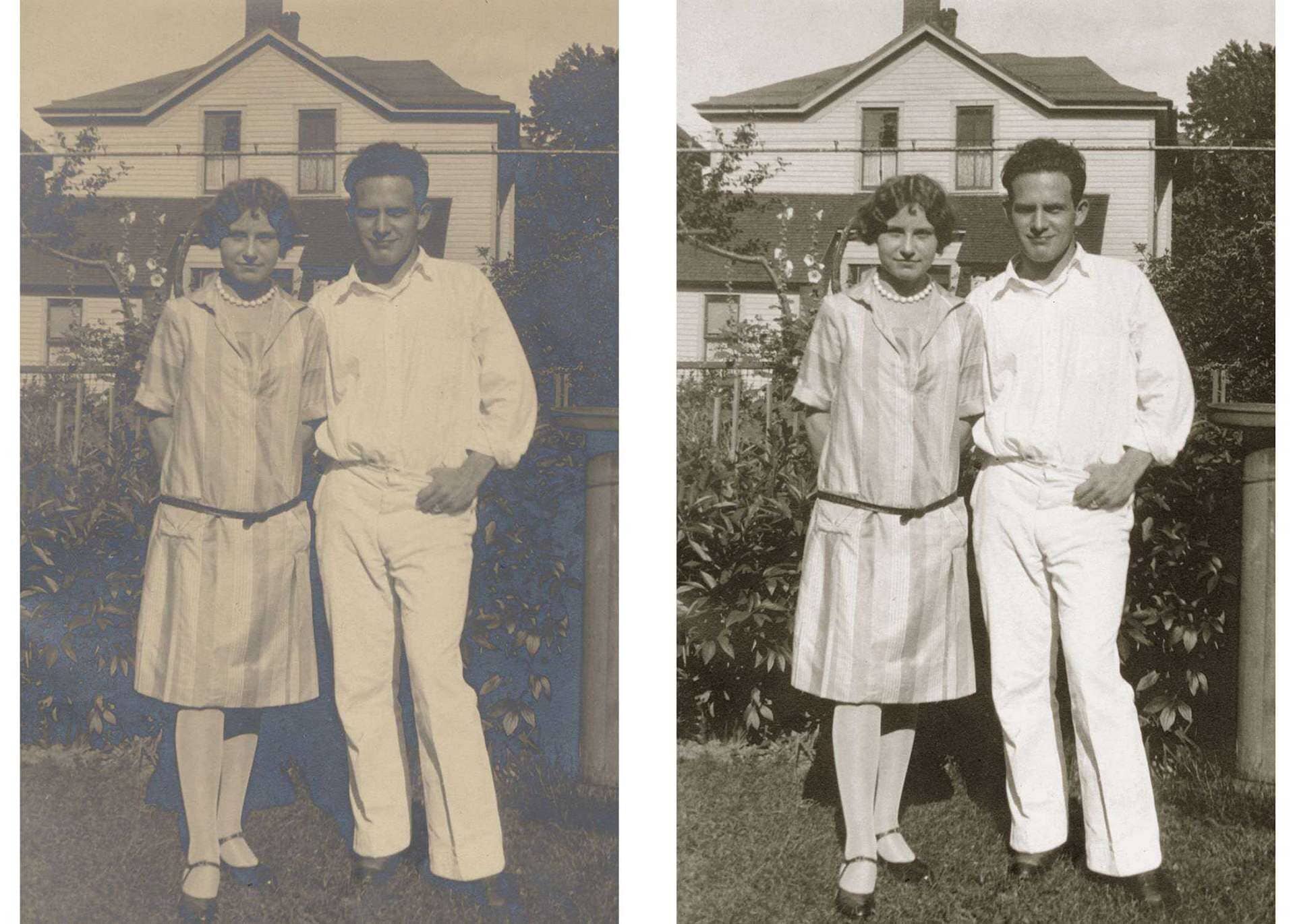 Old Photo Of Couple Restored — Tampa, FL — Bob Baggett Photography Inc