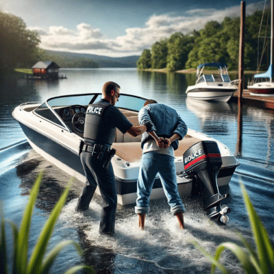 Someone getting arrested for BUI in Broward County