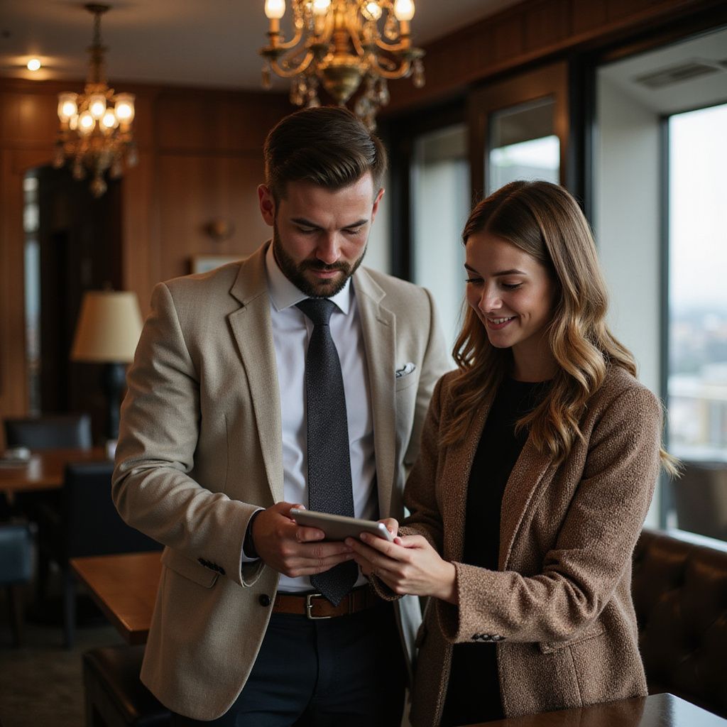 Three people in helmets and harnesses give thumbs up on a platform overlooking the ocean.