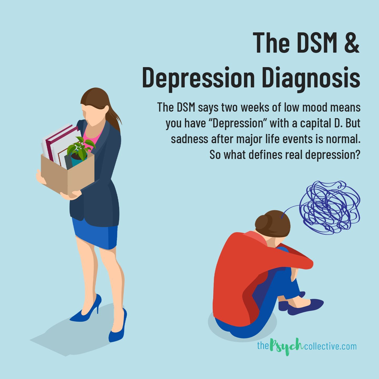 carousel post about depression diagnosis