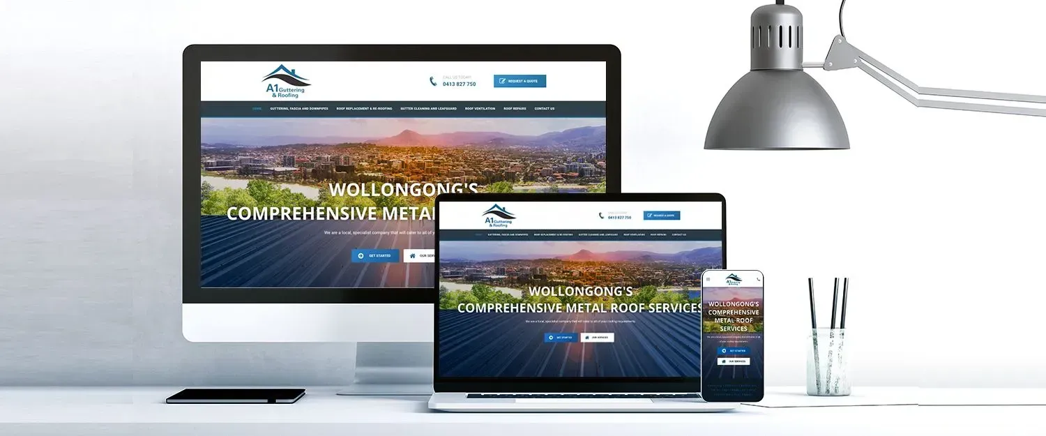 A1 Guttering & Roofing website preview