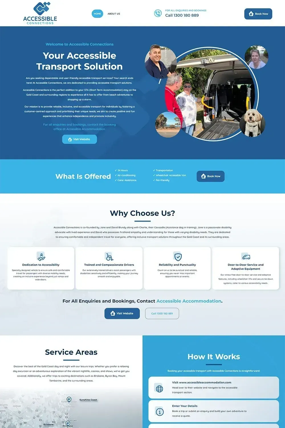 Accessible Connections home page preview
