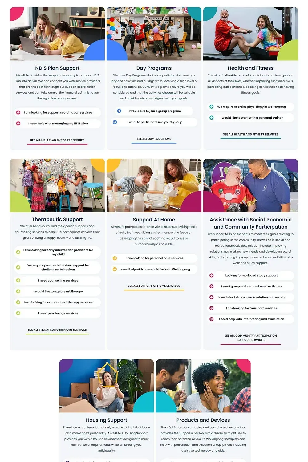 Alive4Life home page preview #2