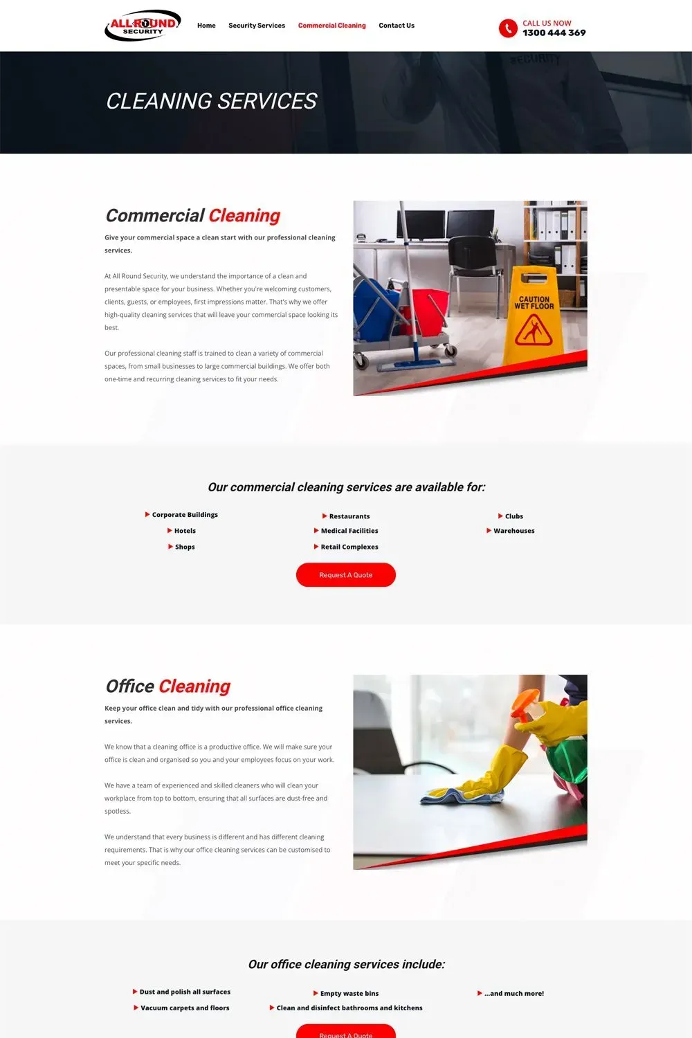 All Round Security internal page preview #3