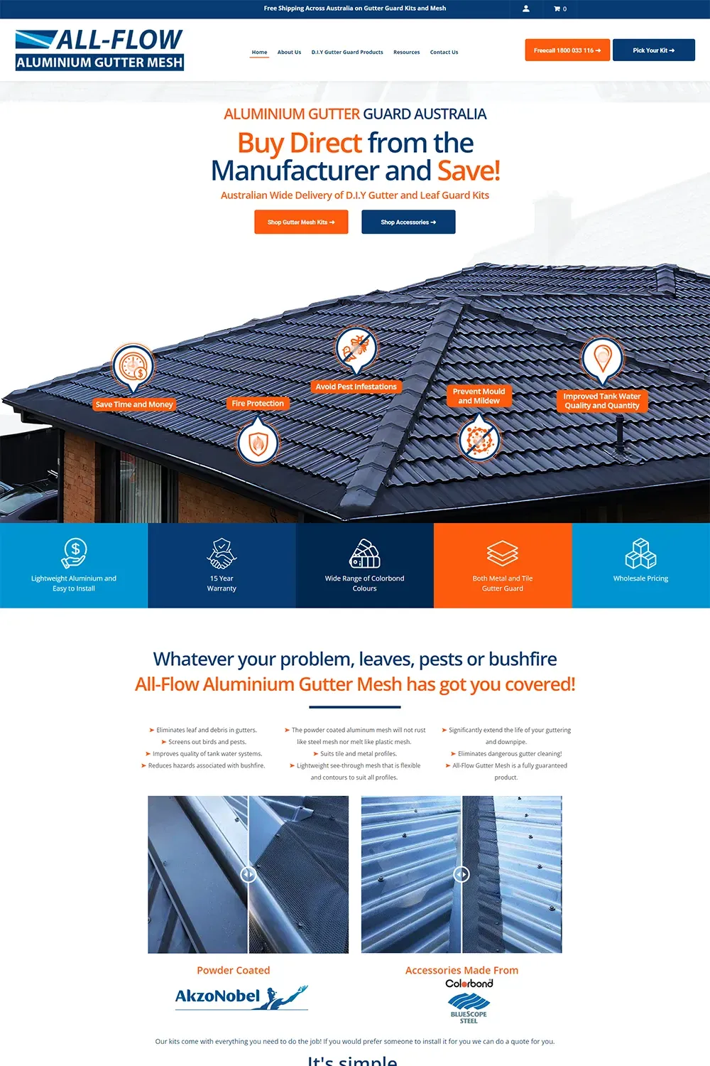 All-Flow home page preview