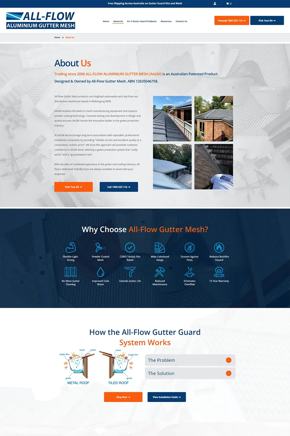 All-Flow internal page preview