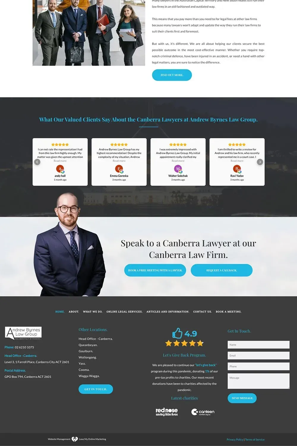 Andrew Byrnes Law Group home page preview #3
