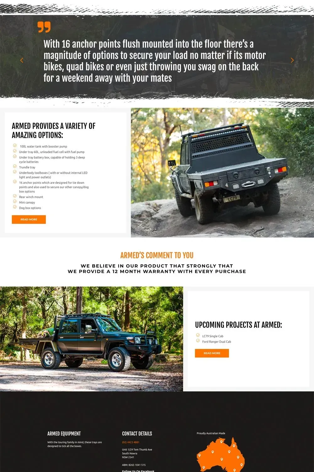 Armed Equipment home page preview #2