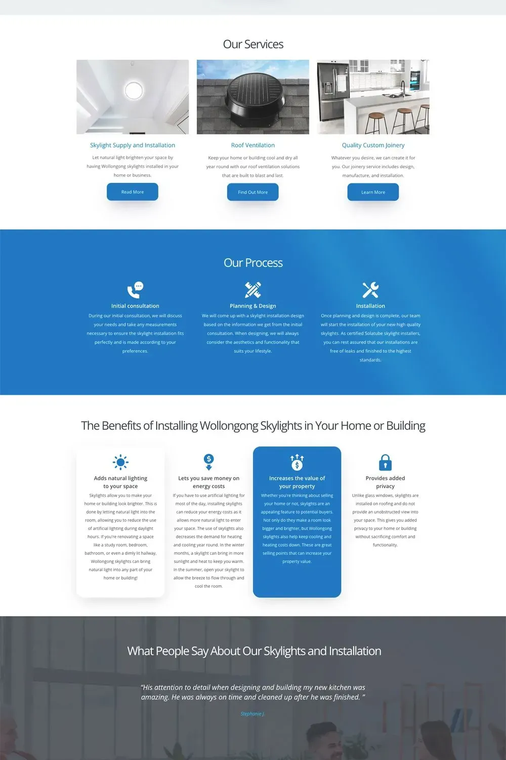 BM Skylights home page preview #2