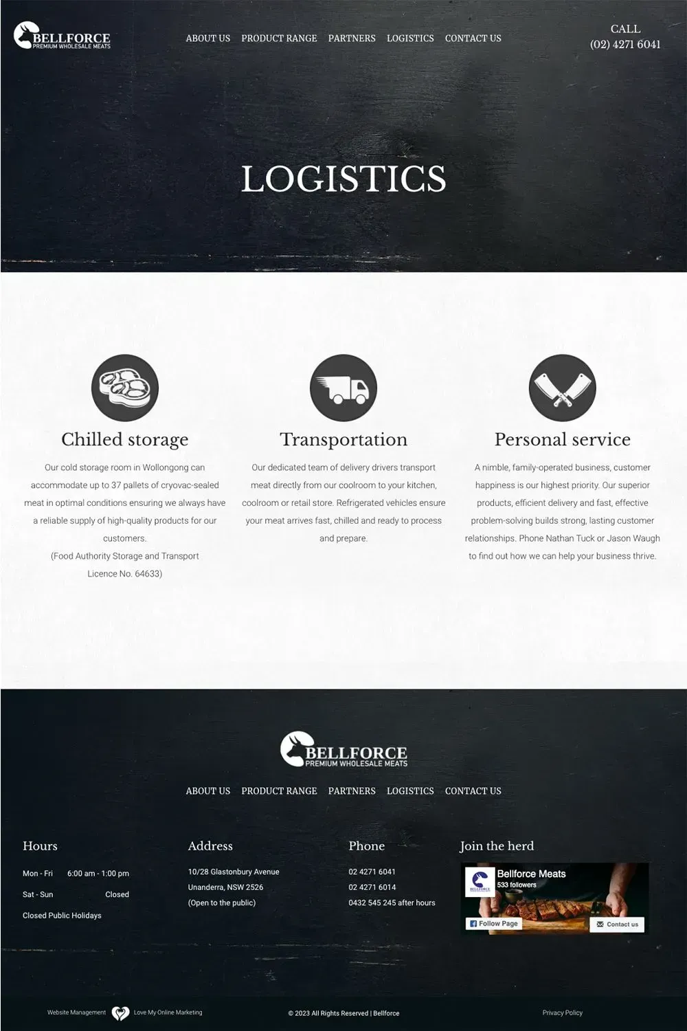 Bellforce Meats internal page preview #3