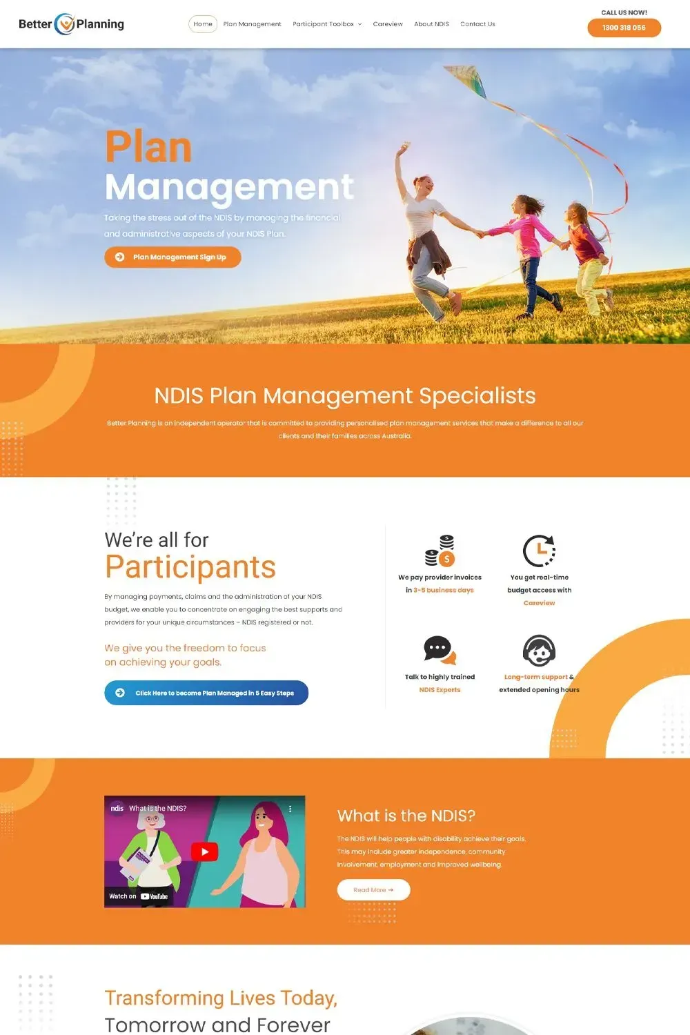 Better Planning home page website preview
