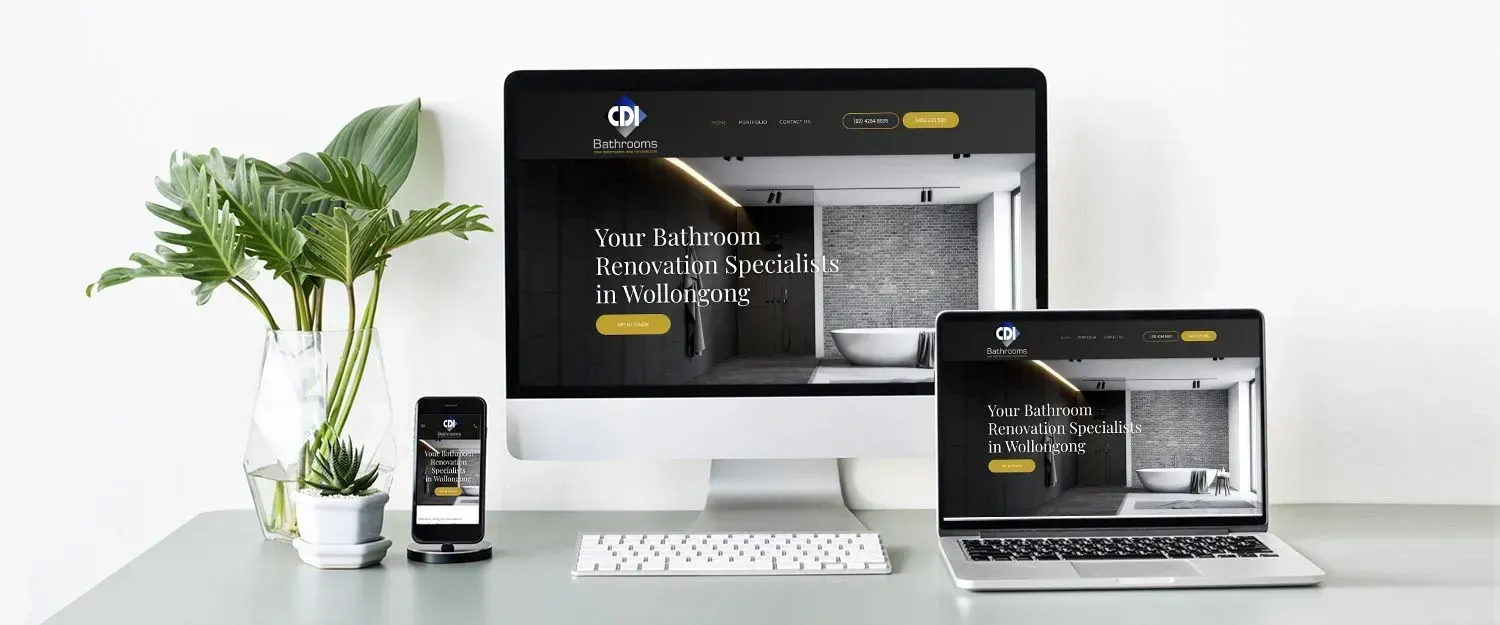 CDI Bathrooms website preview