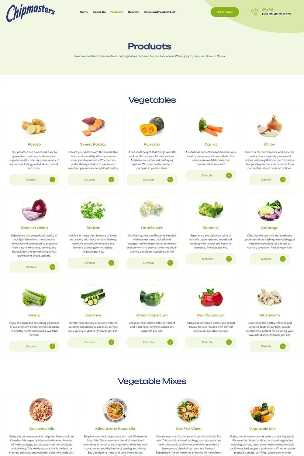 Chipmasters products page preview