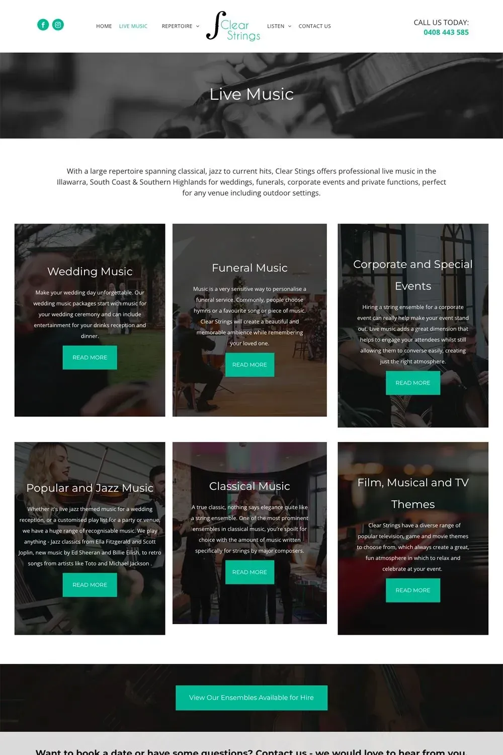 Clear Strings internal page preview #1