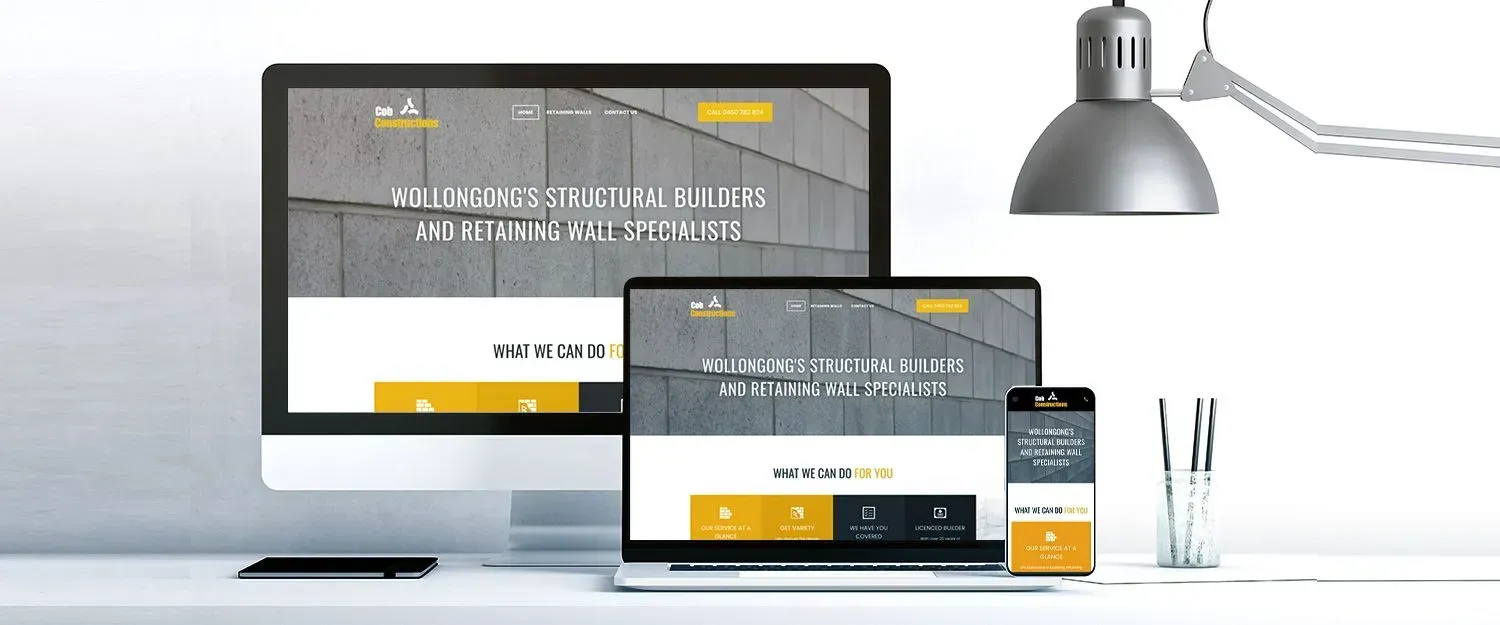 Cob Constructions website preview