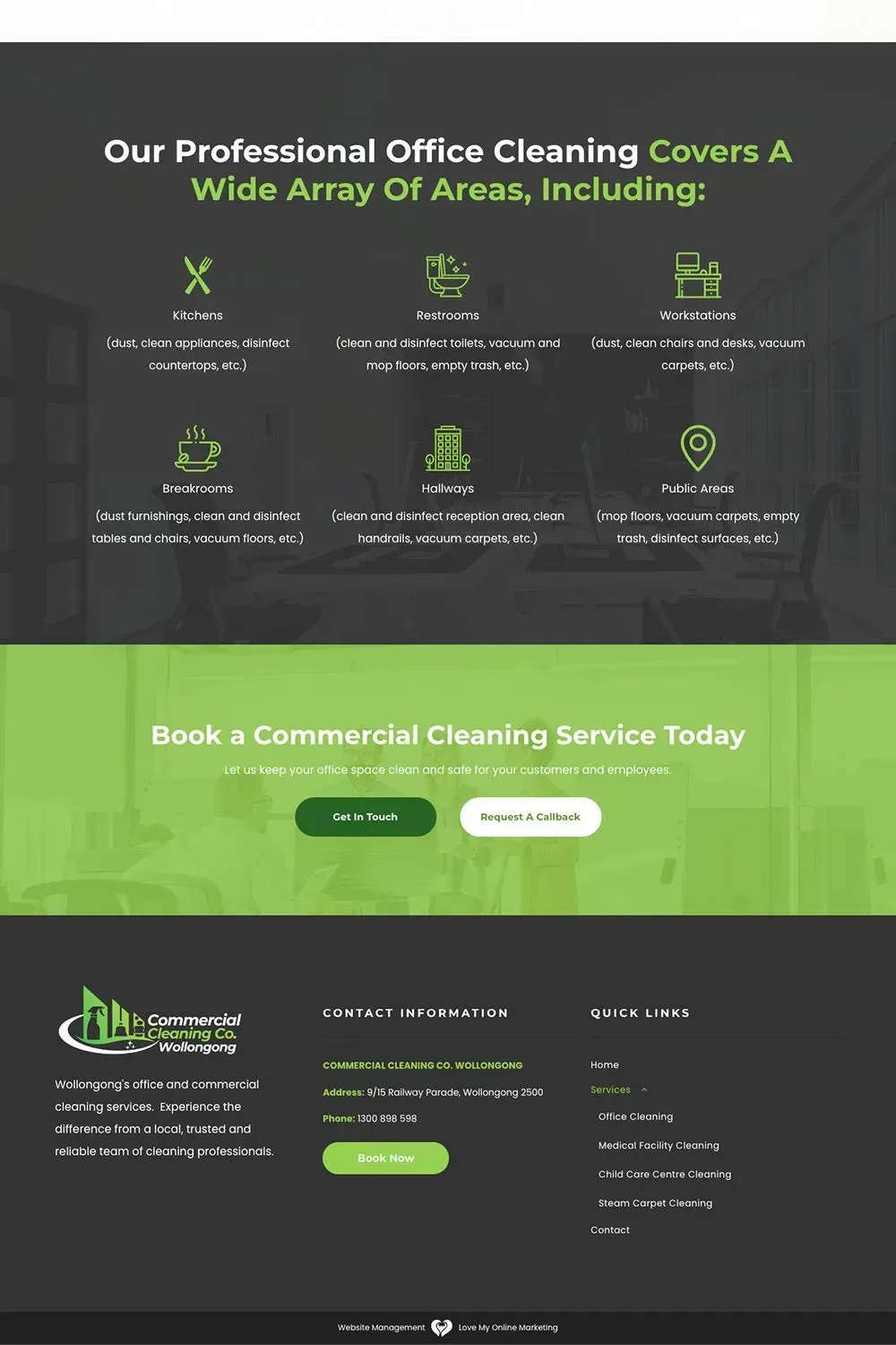 Commercial Cleaning Co service page preview #2