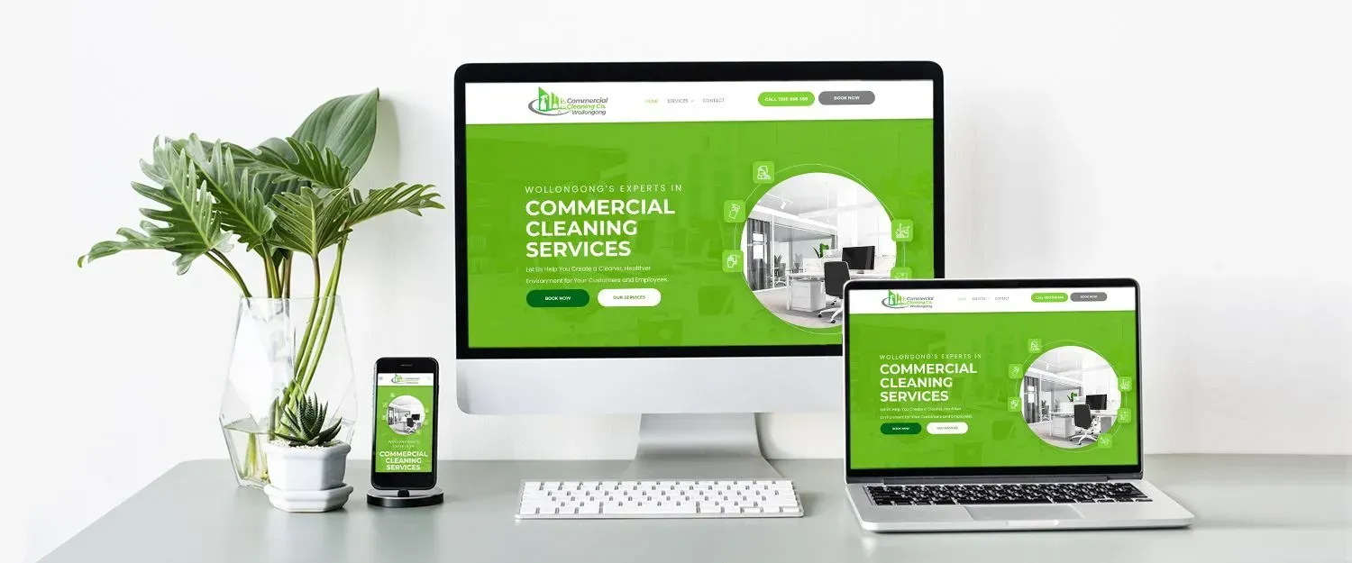 Commercial Cleaning Co website preview