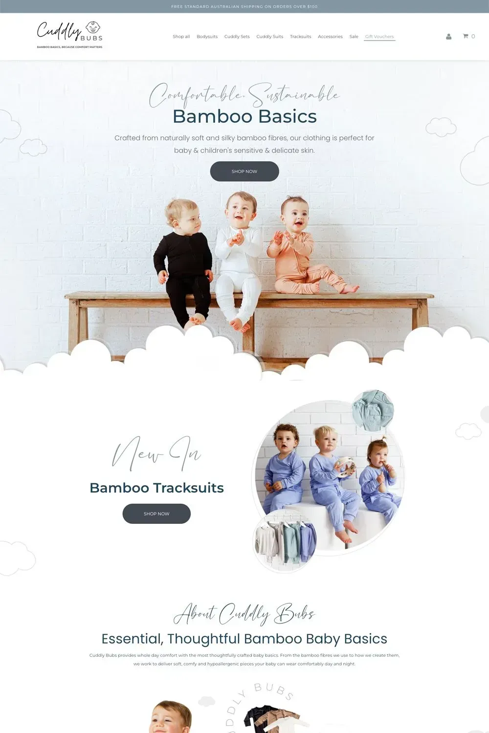 Cuddly Bubs home page preview #1