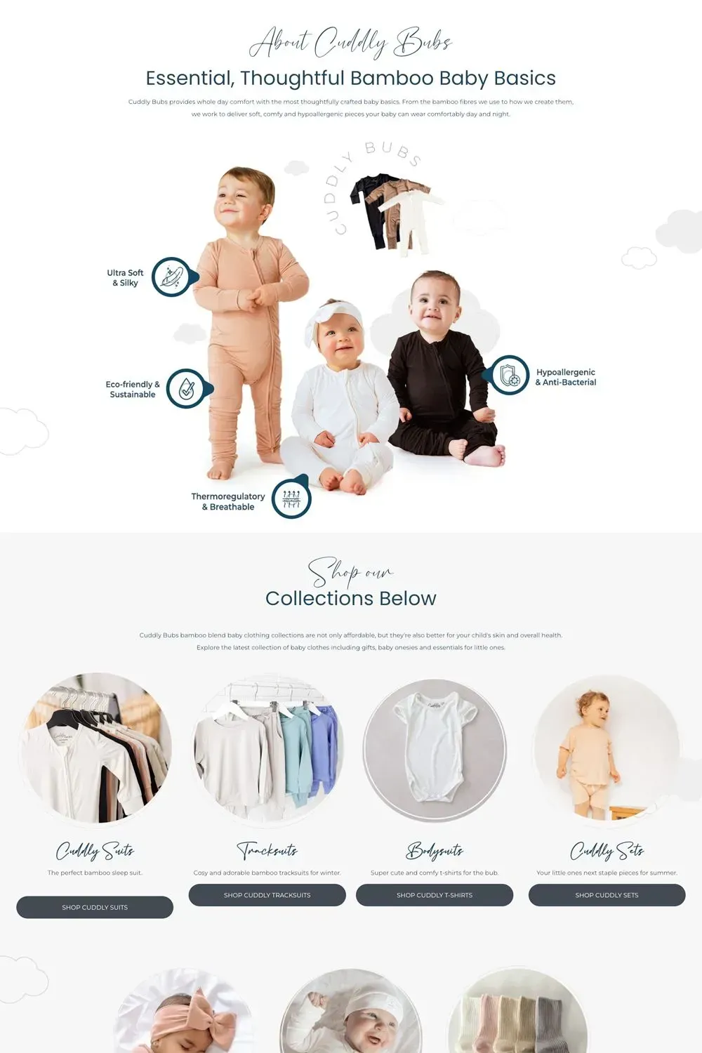 Cuddly Bubs home page preview #2