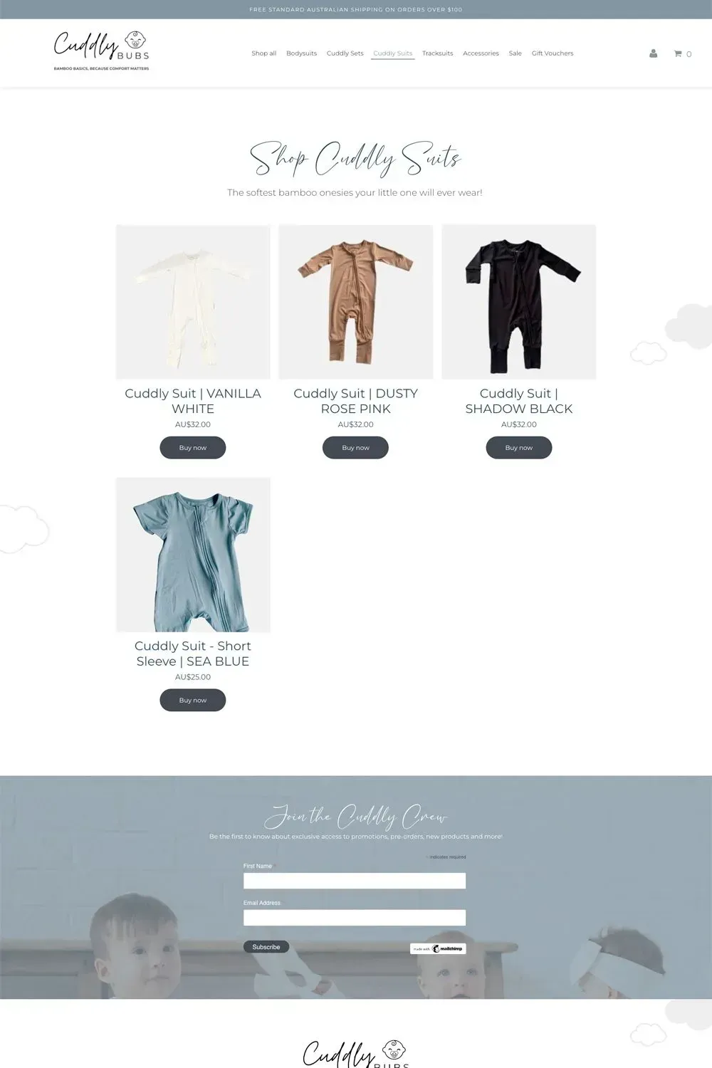 Cuddly Bubs shop page preview #2