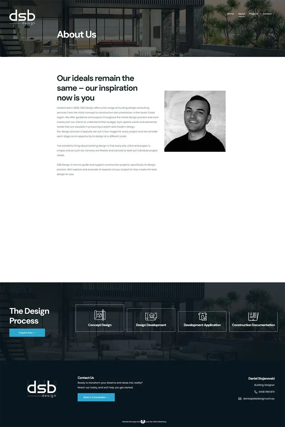 DSB Design internal page preview