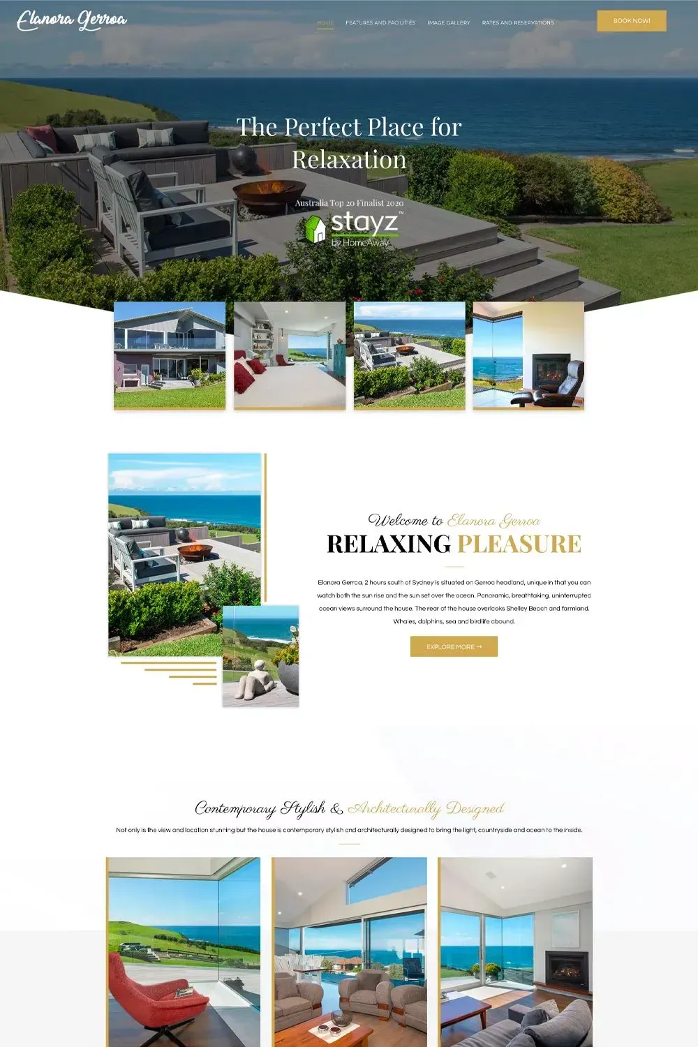 Elanora Gerroa home page preview