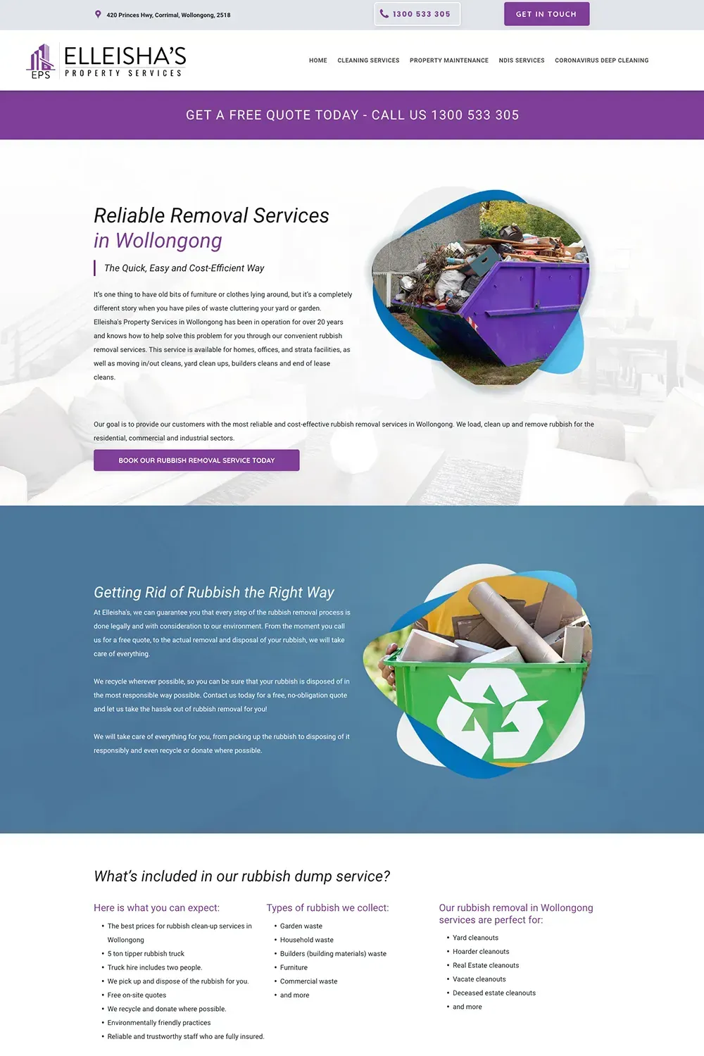 Elleisha's Property Services service page preview #2