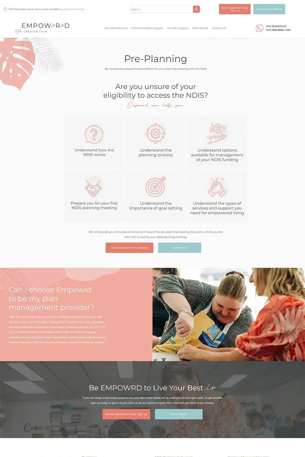 Empowrd internal page preview