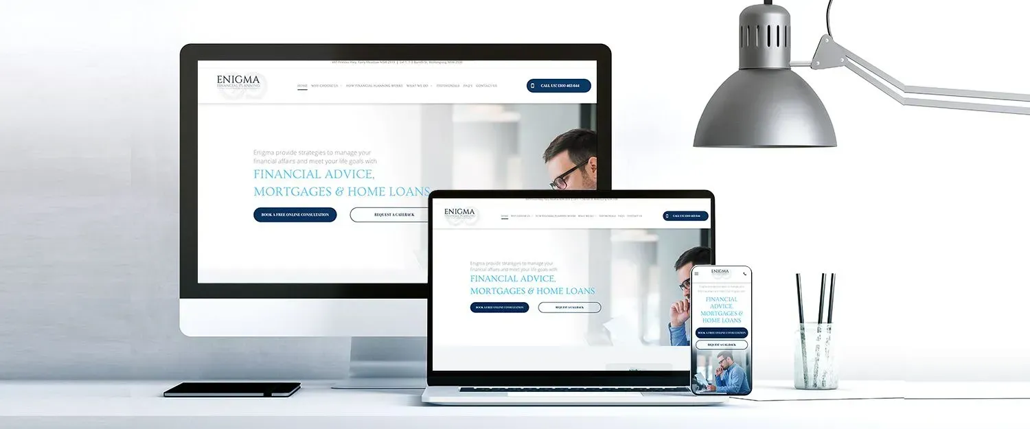 Enigma Financial Planning website preview