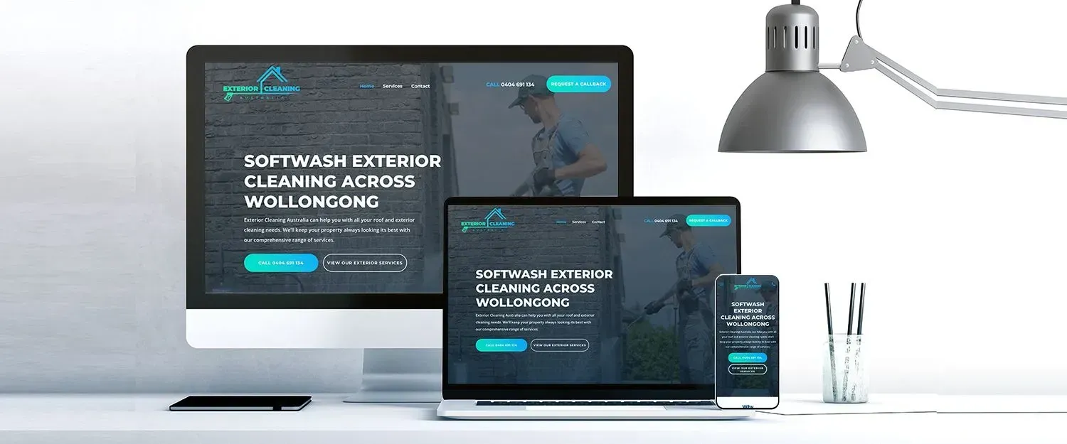 Exterior Cleaning Australia website preview