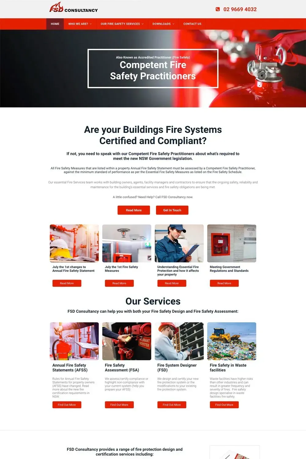 FSD Consultancy home page preview