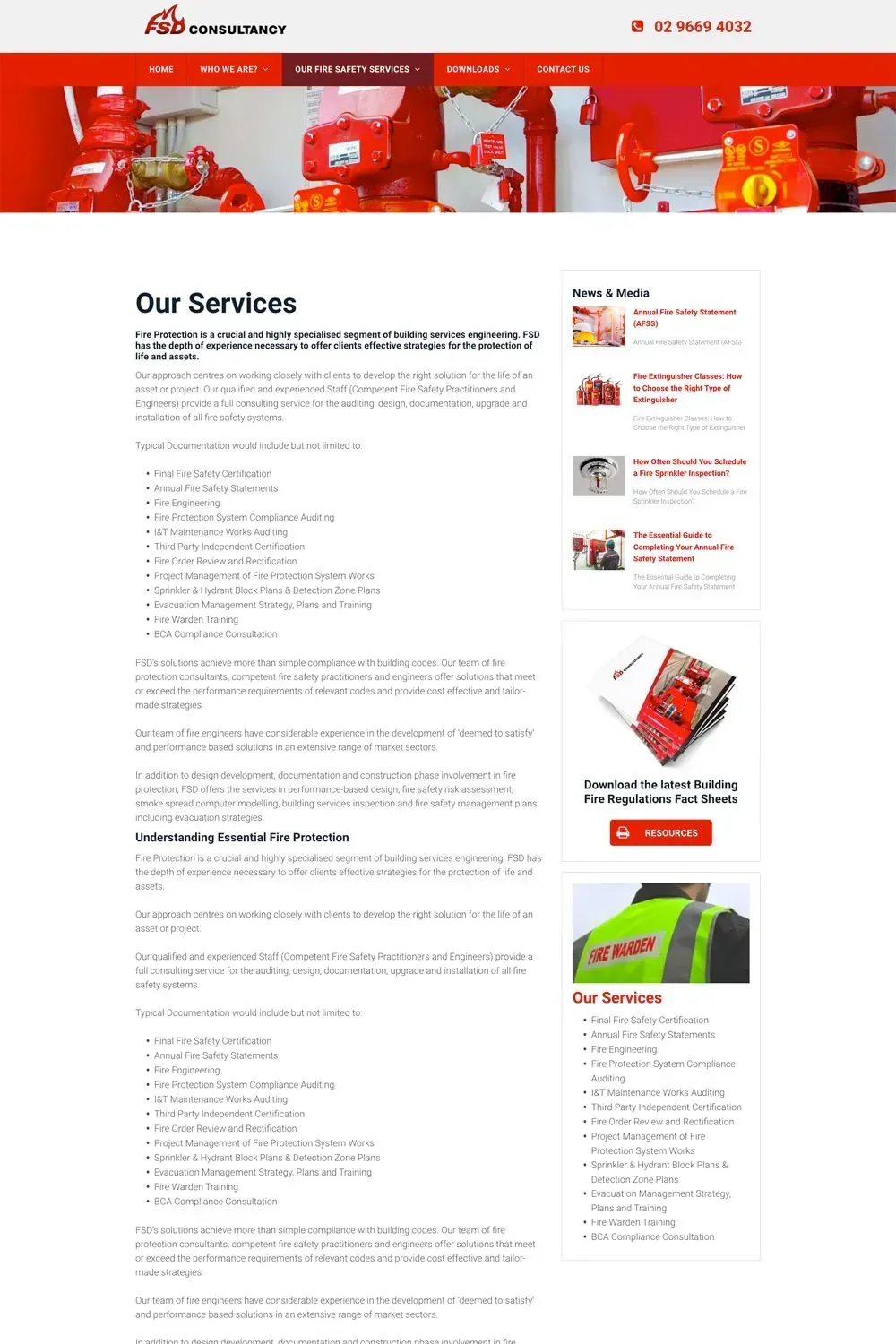 FSD Consultancy our services page preview