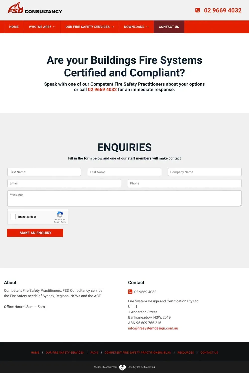 FSD Consultancy certificates page preview
