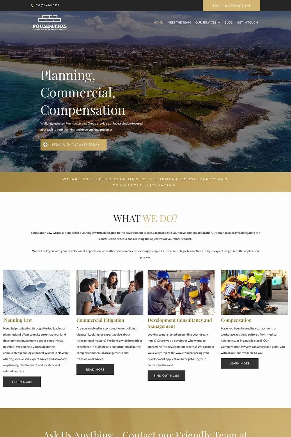 Foundation Law Group home page preview #1