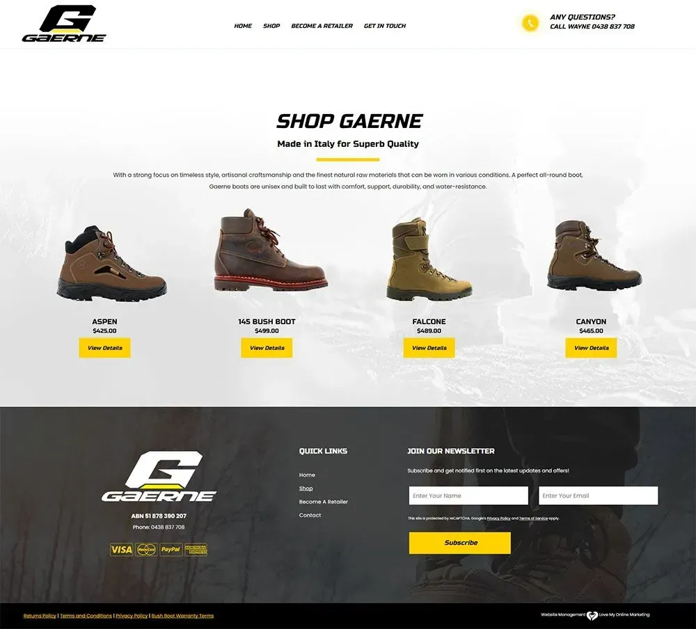 G Walking internal page preview