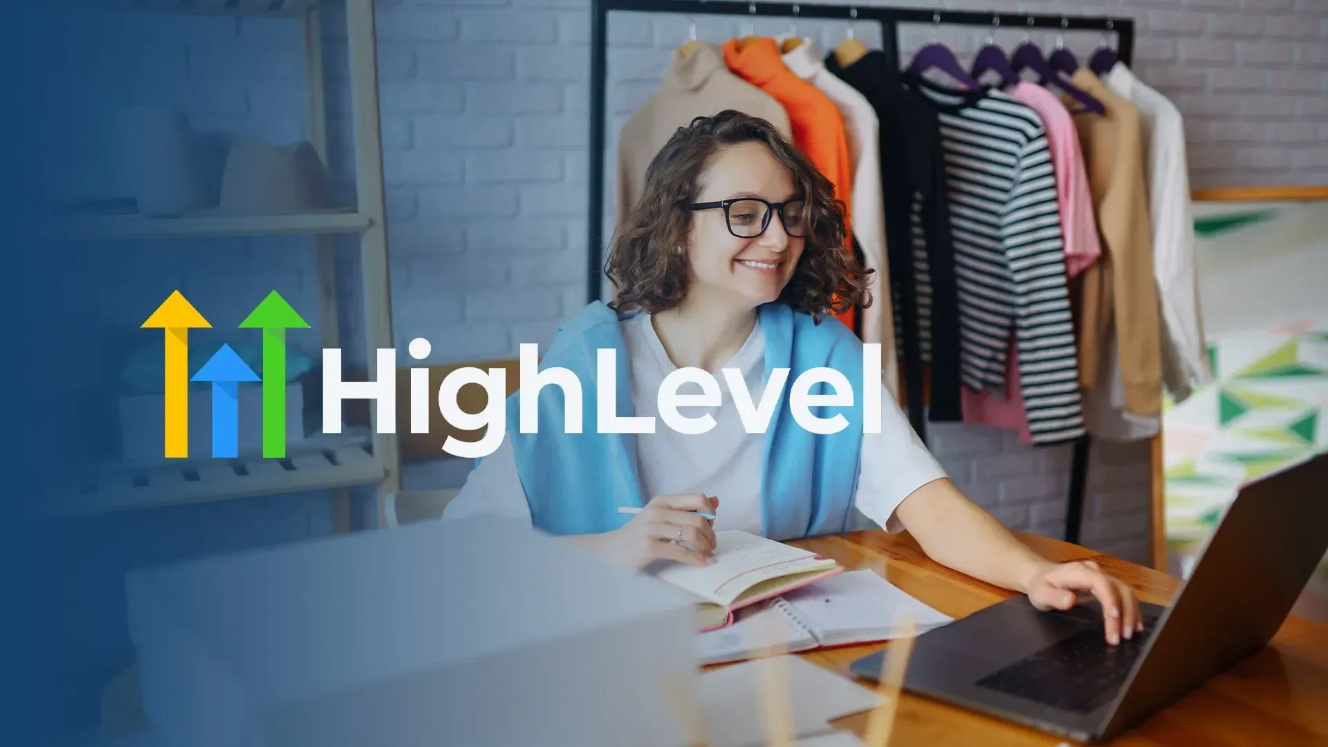 small business owner using GoHighLevel