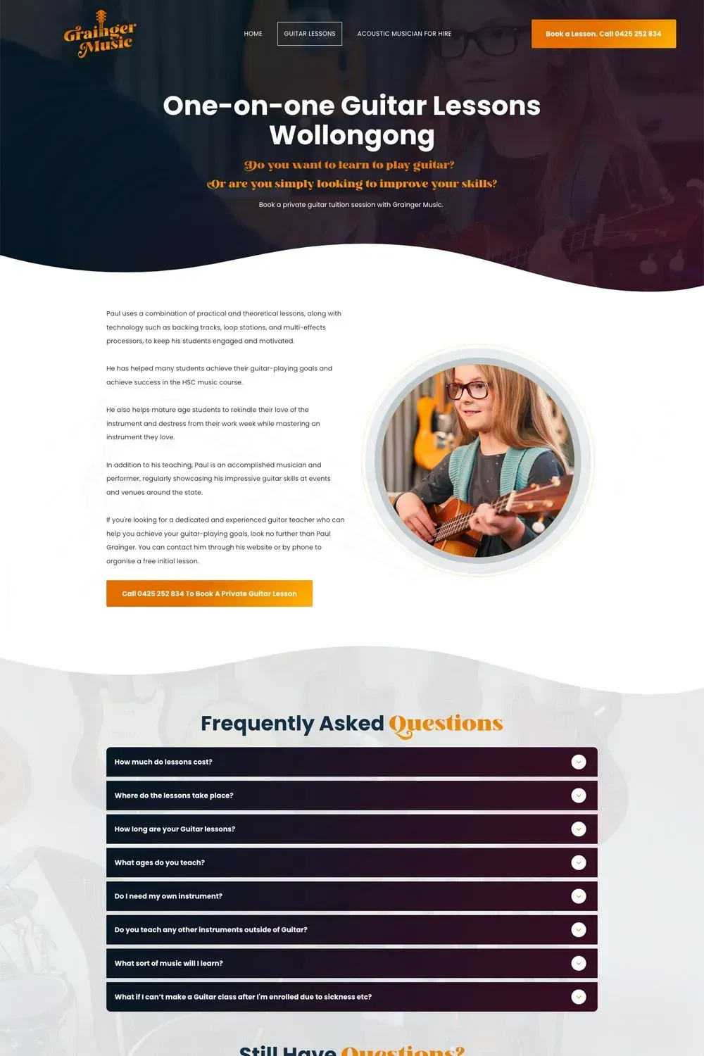 Grainger Music internal page preview #1