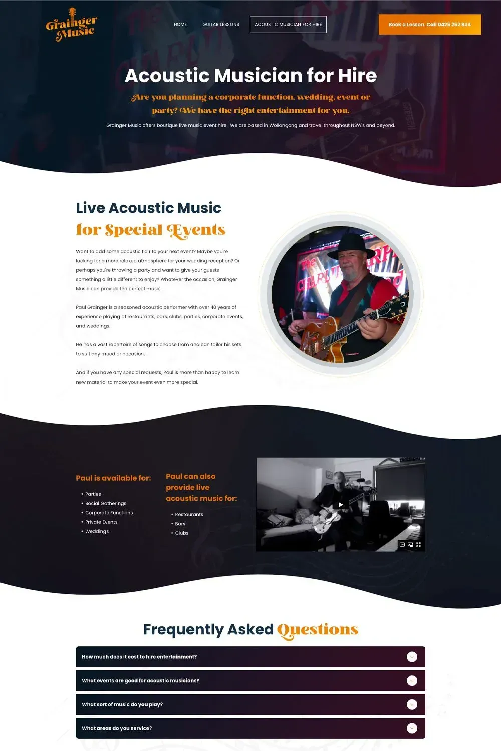 Grainger Music internal page preview #2