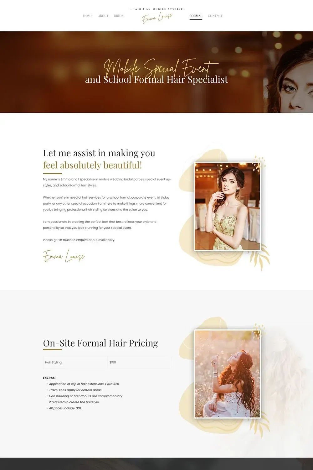 Hair I Am service page preview #2