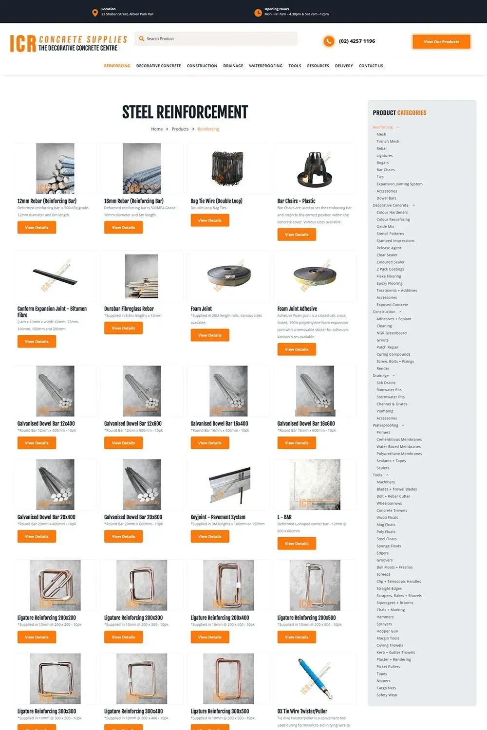 ICR Concrete Supplies internal page preview #2