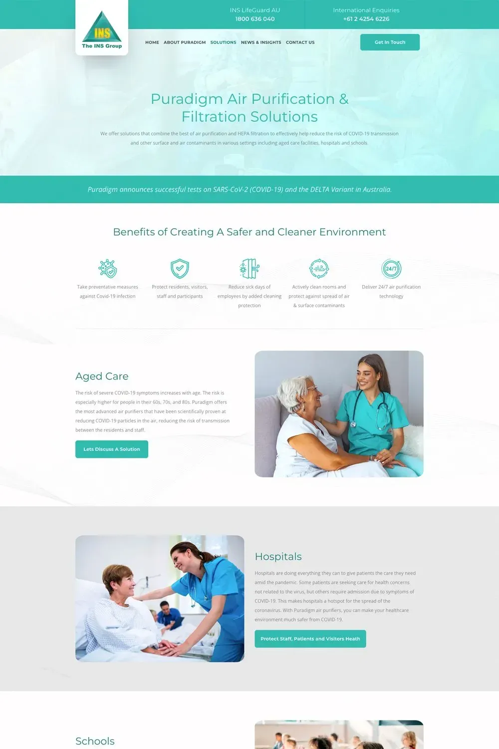 INS Air Purifiers articles page preview