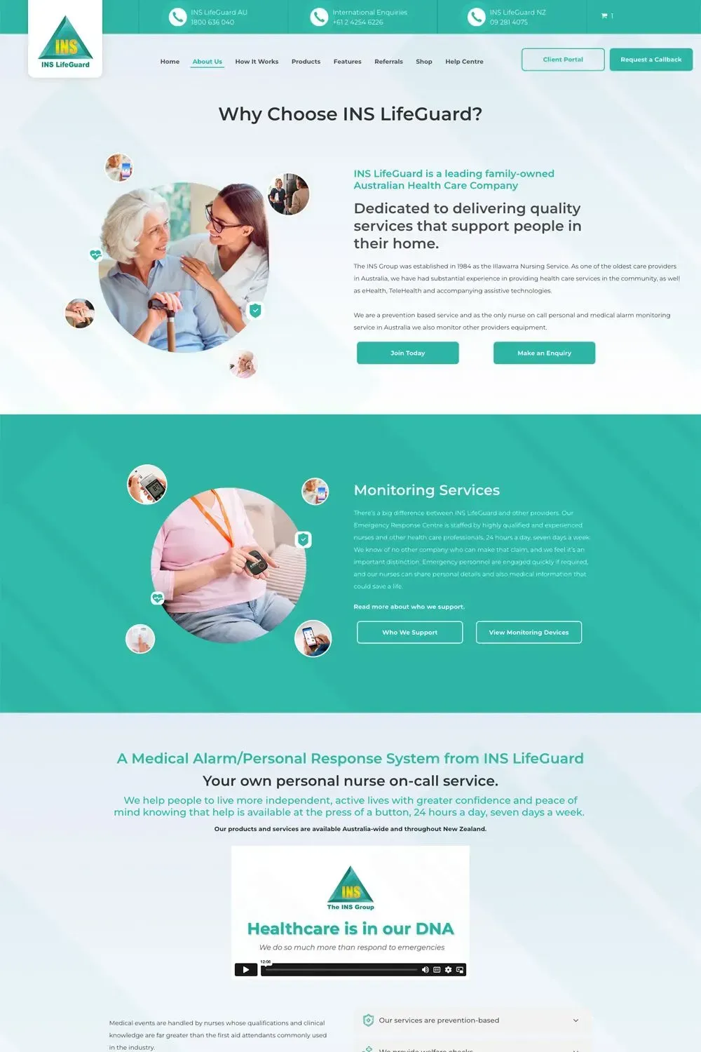 INS LifeGuard internal page preview