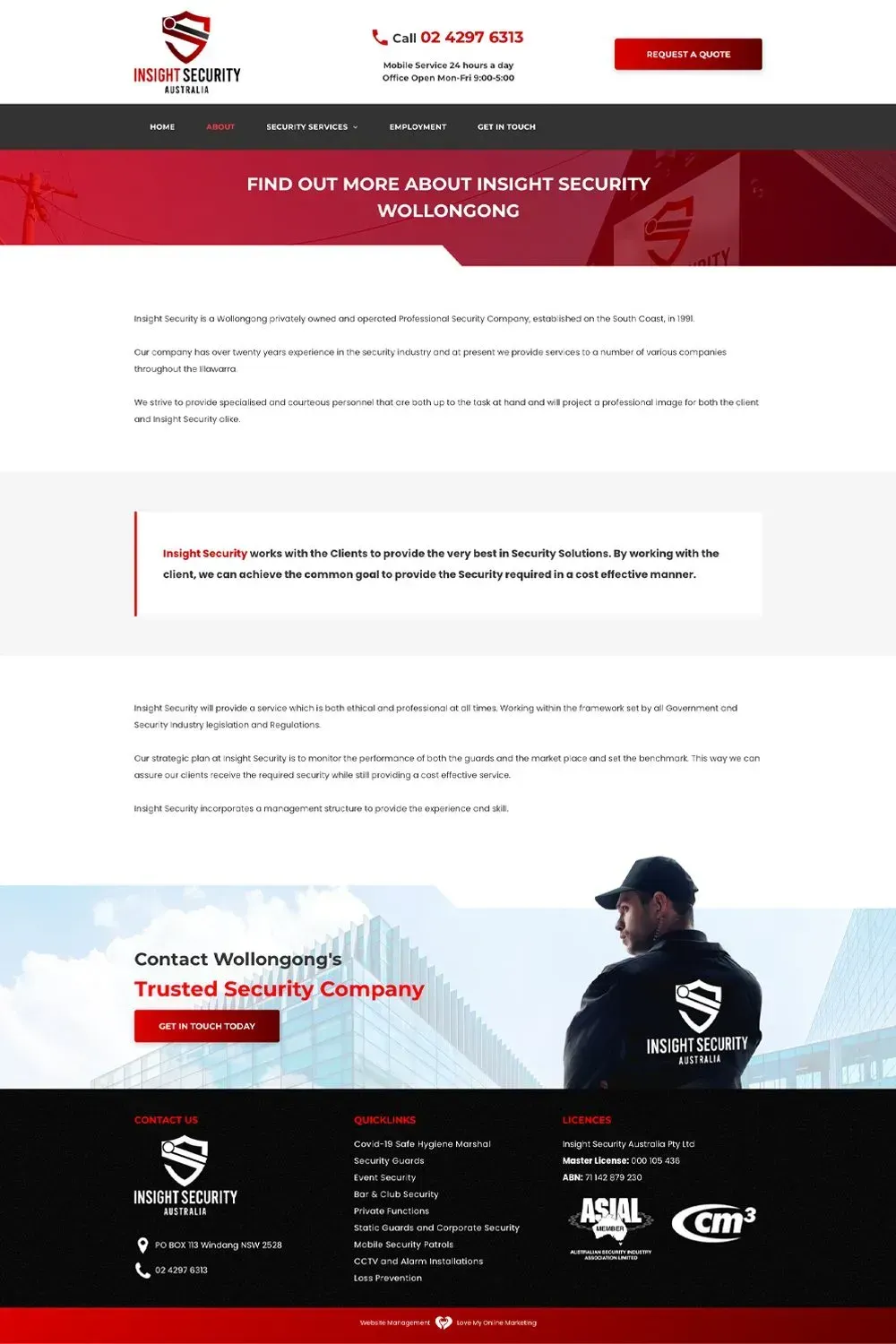 Insight Security internal page preview