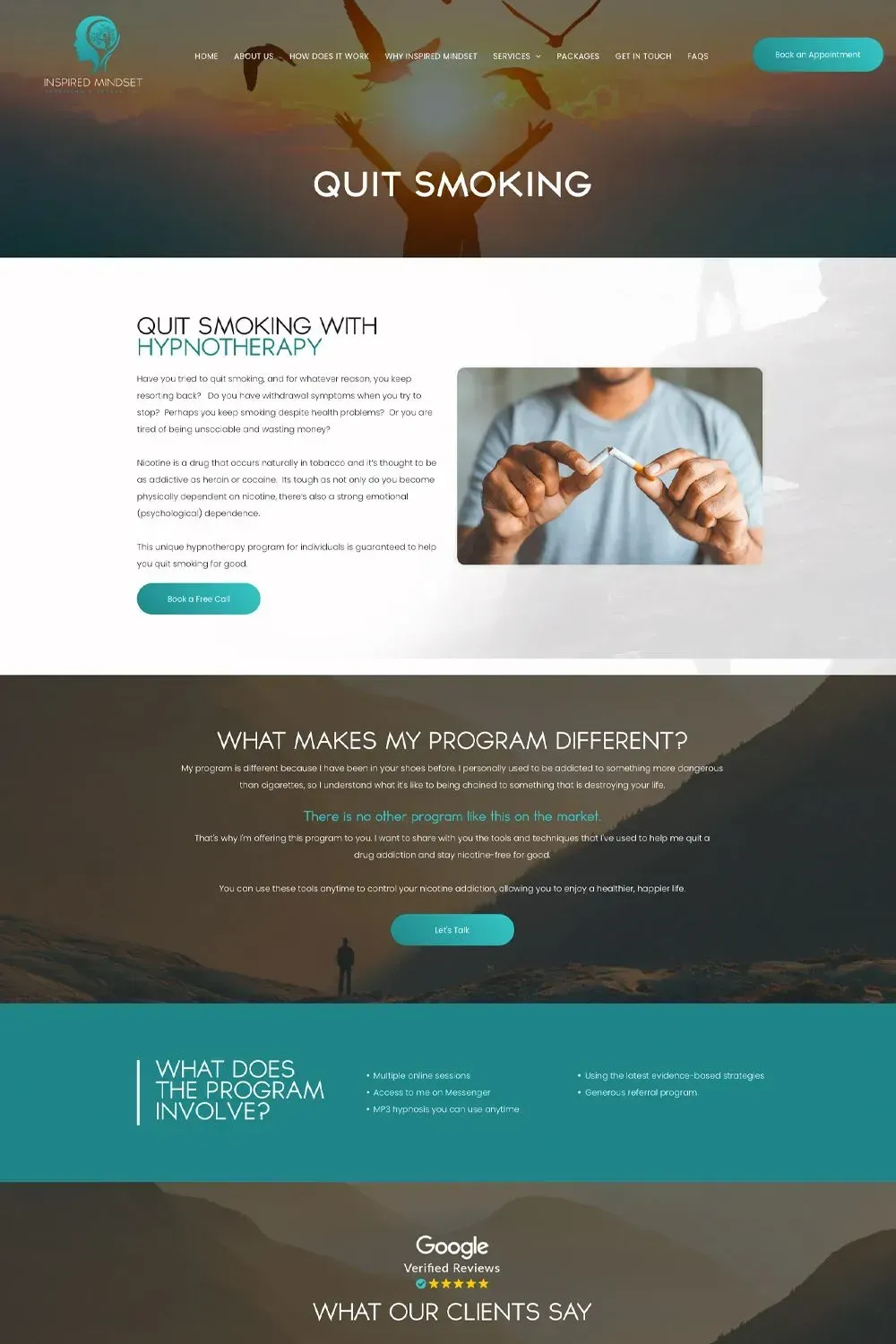 Inspired Mindset service page preview #1